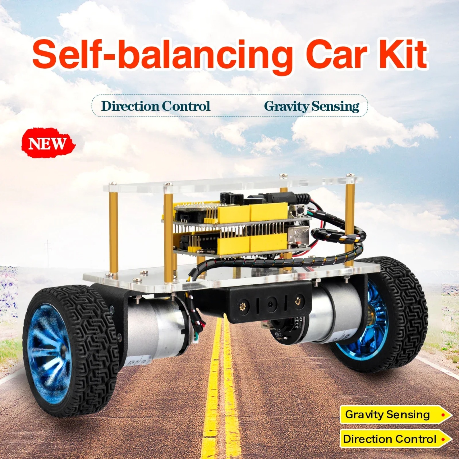 Diy Electronics Projects For Kids - Self-Balancing Robot Car Kit for Microcontroller
