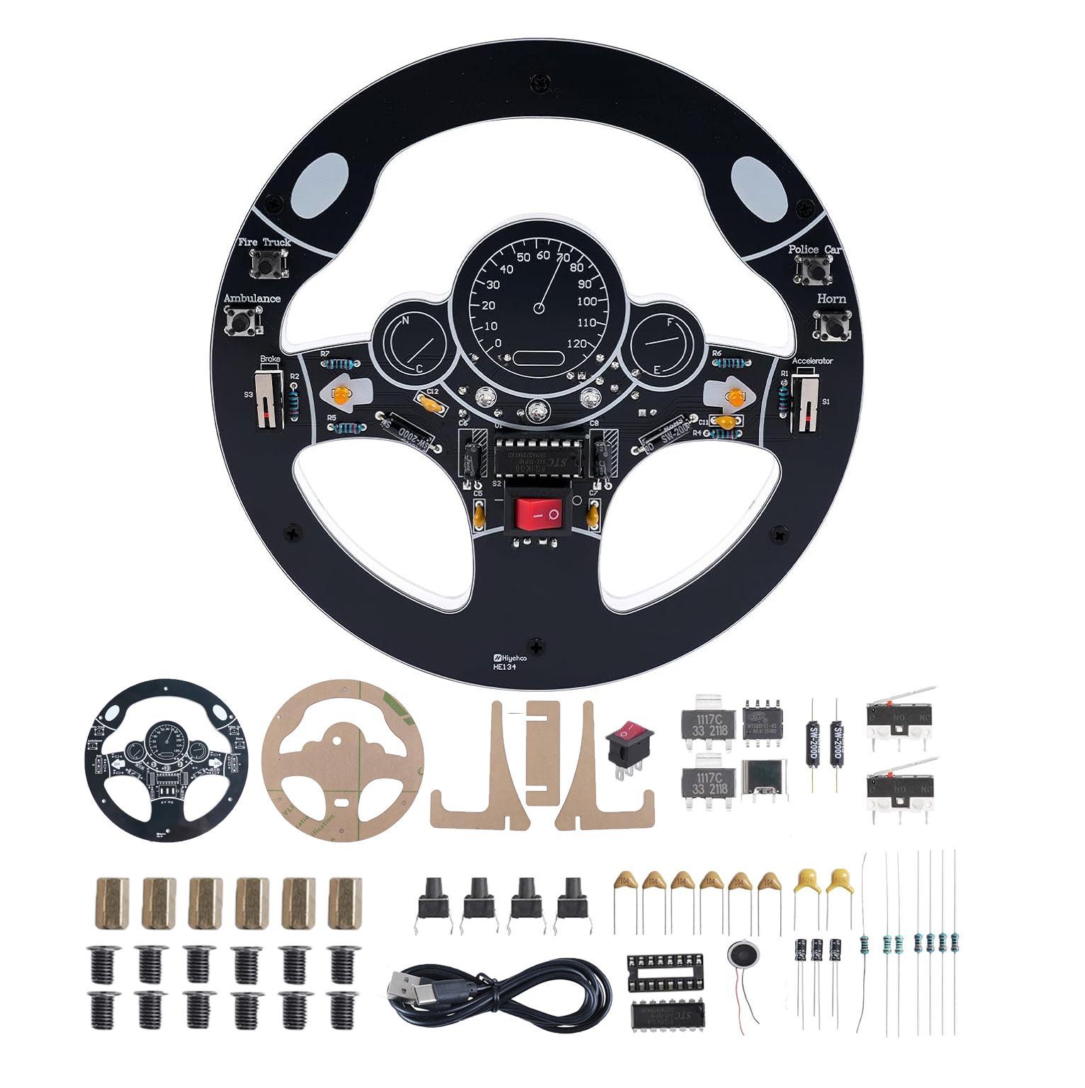 Diy Electronics Projects For Adults - Car Steering Wheel DIY Soldering Kit