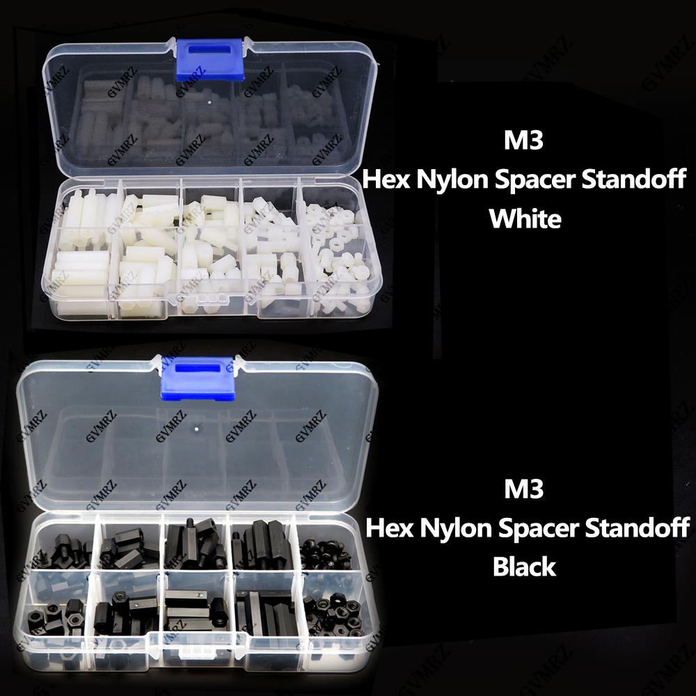 Diy Electronics Project Kit - 120PCS M3 Hex Nylon Spacer Standoff