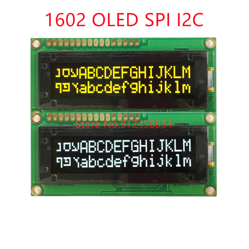 Oled Display Module - 1602 16X2 OLED SPI I2C 3.3v