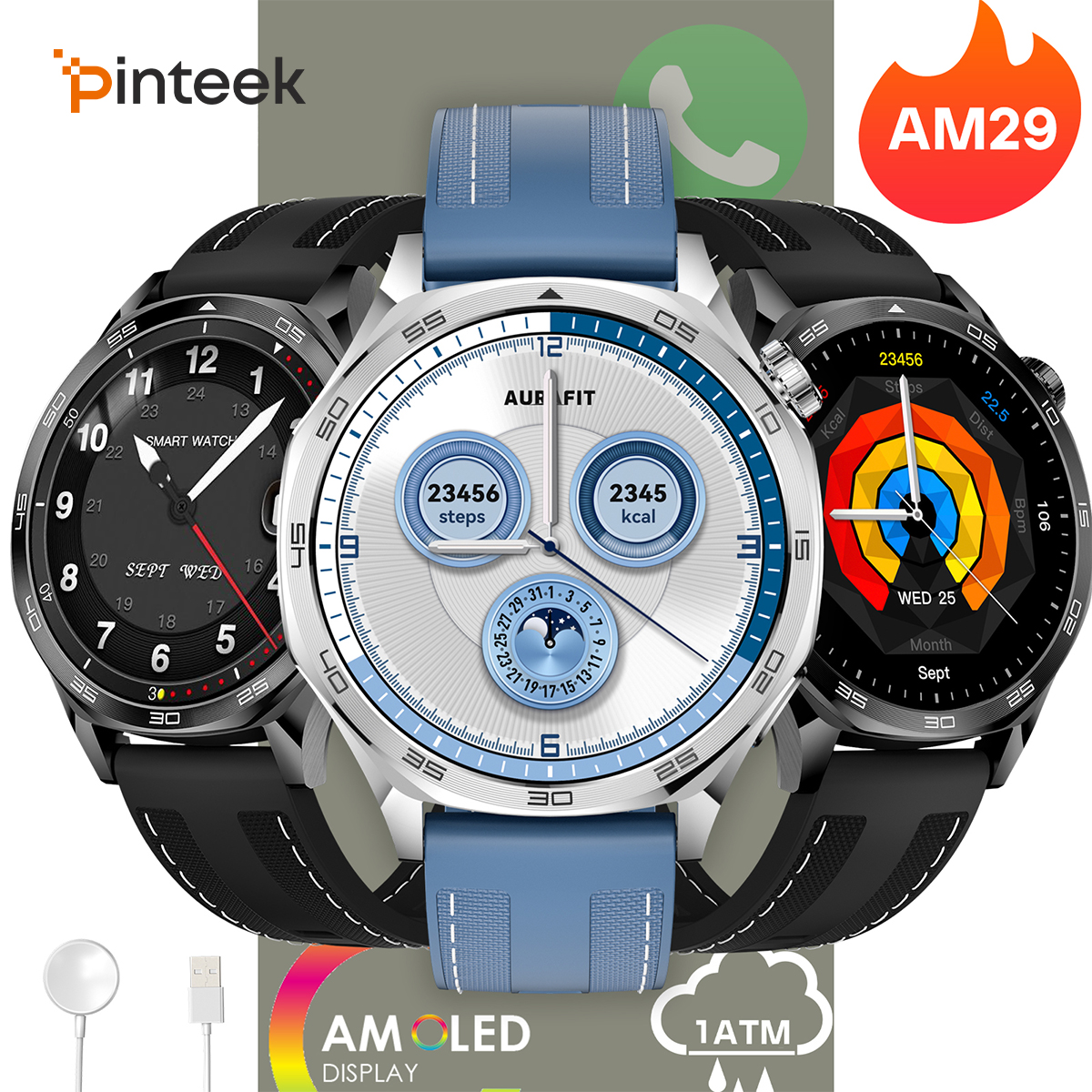 Diy Wearable Electronics - AURAFIT SmartWatch AM29 Sport Watch for