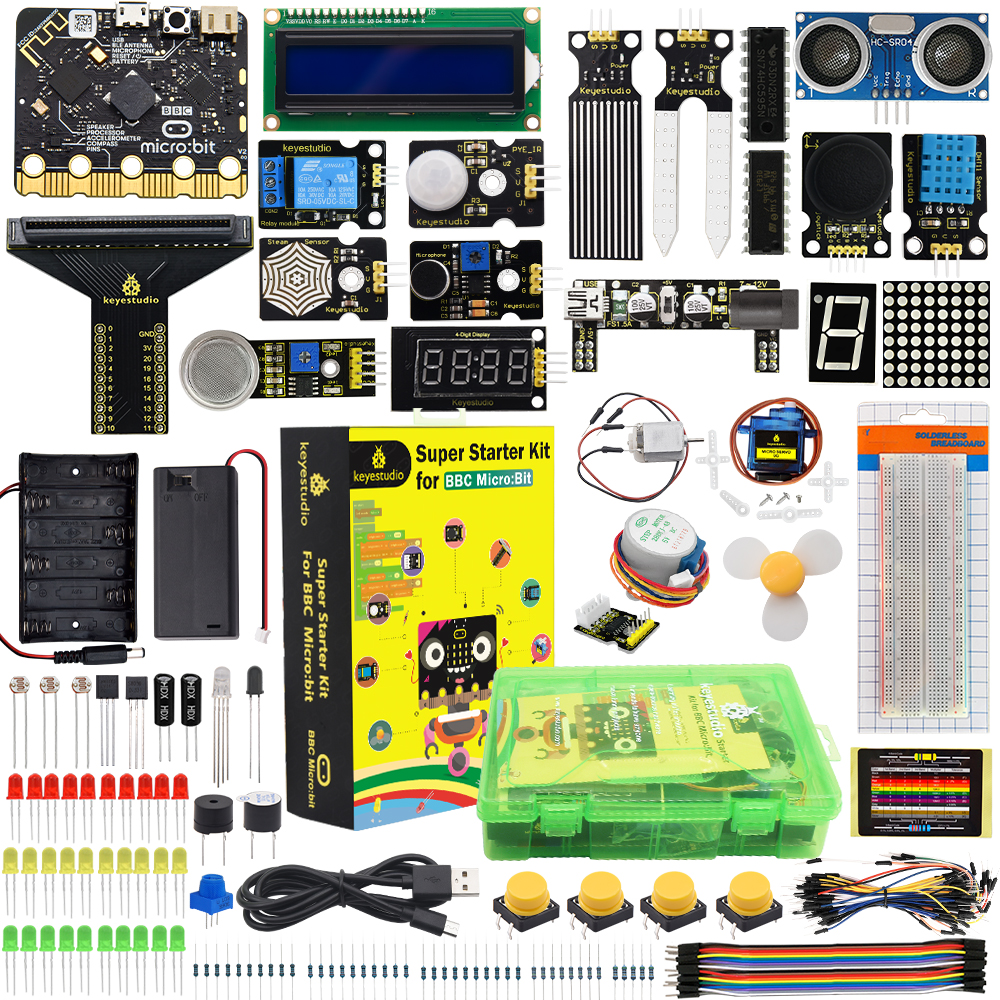 Diy Electronics Projects For Kids - Keyestudio Microbit V2 Super Starter Kit+43