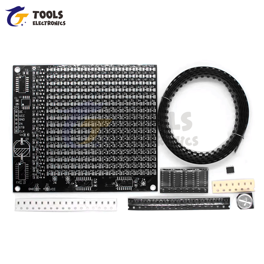 DIY Electronic Kit 64LED/256LE - огляд і ціна Diy Home Electronics Projects