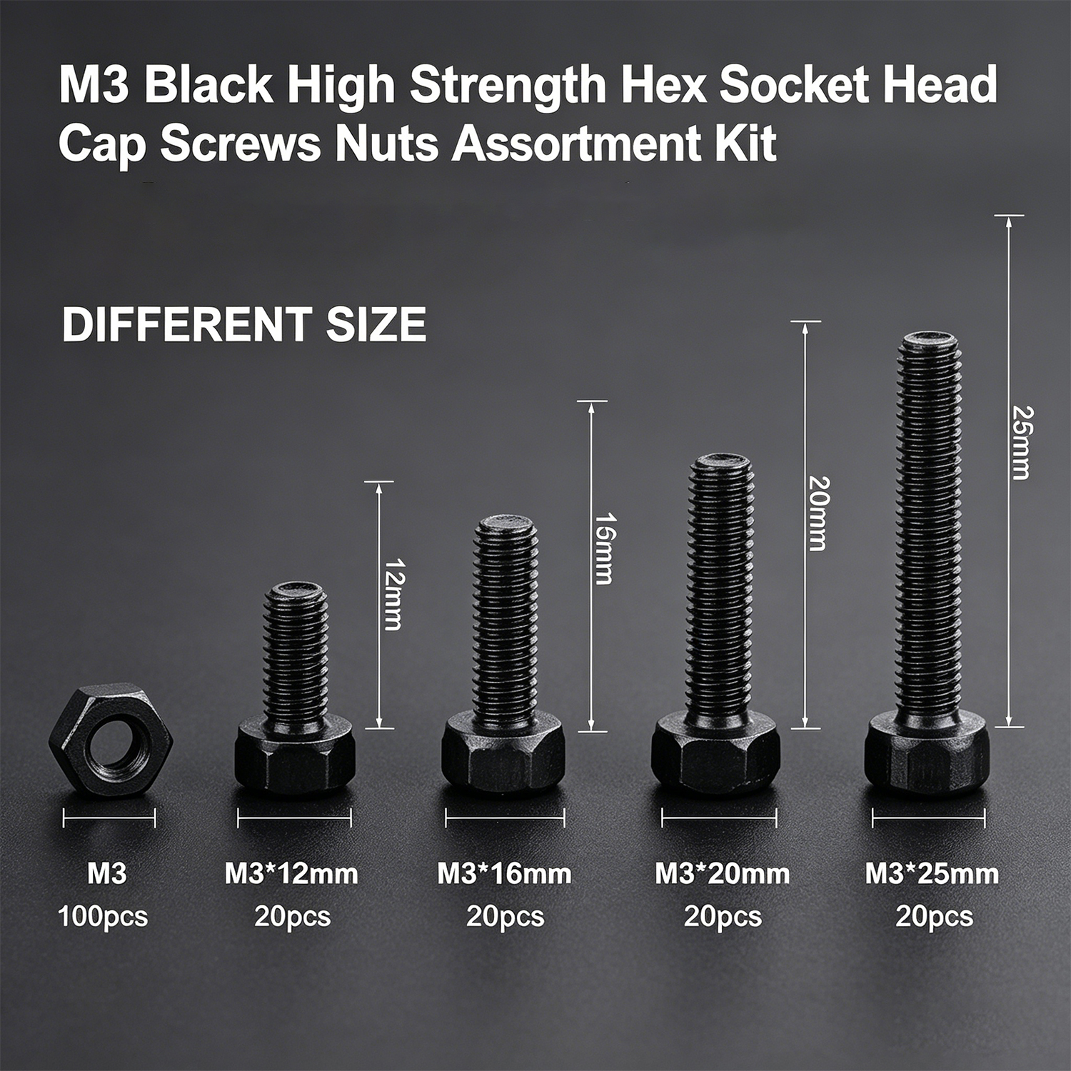 M3 Black Hex Socket Head Cap S - огляд і ціна Diy Home Electronics Projects