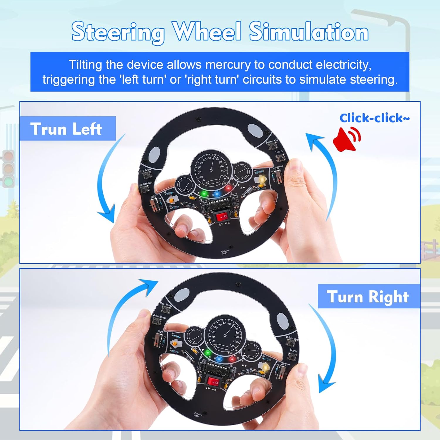 Car Steering Wheel DIY Solderi - огляд і ціна Diy Electronics Projects For Adults