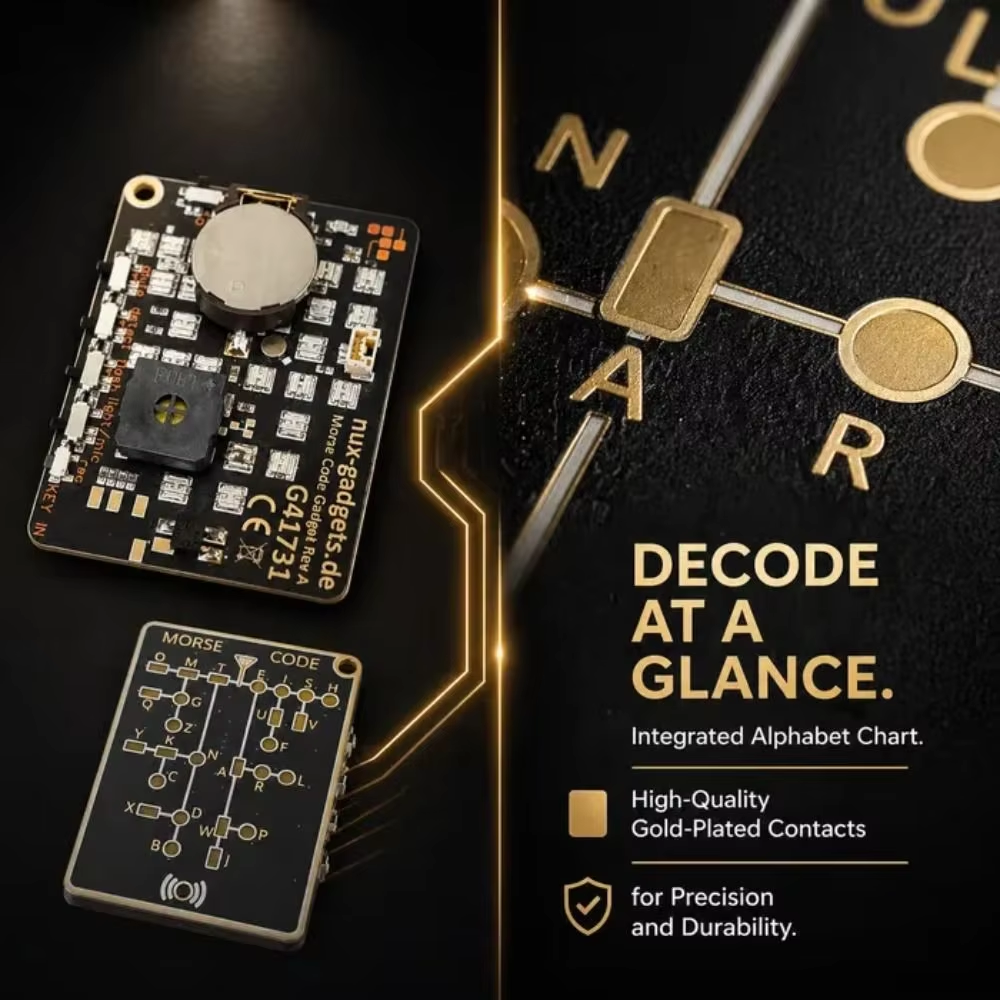 LED Morse Code Trainer Card,PC - огляд і ціна Diy Electronics Projects For Adults