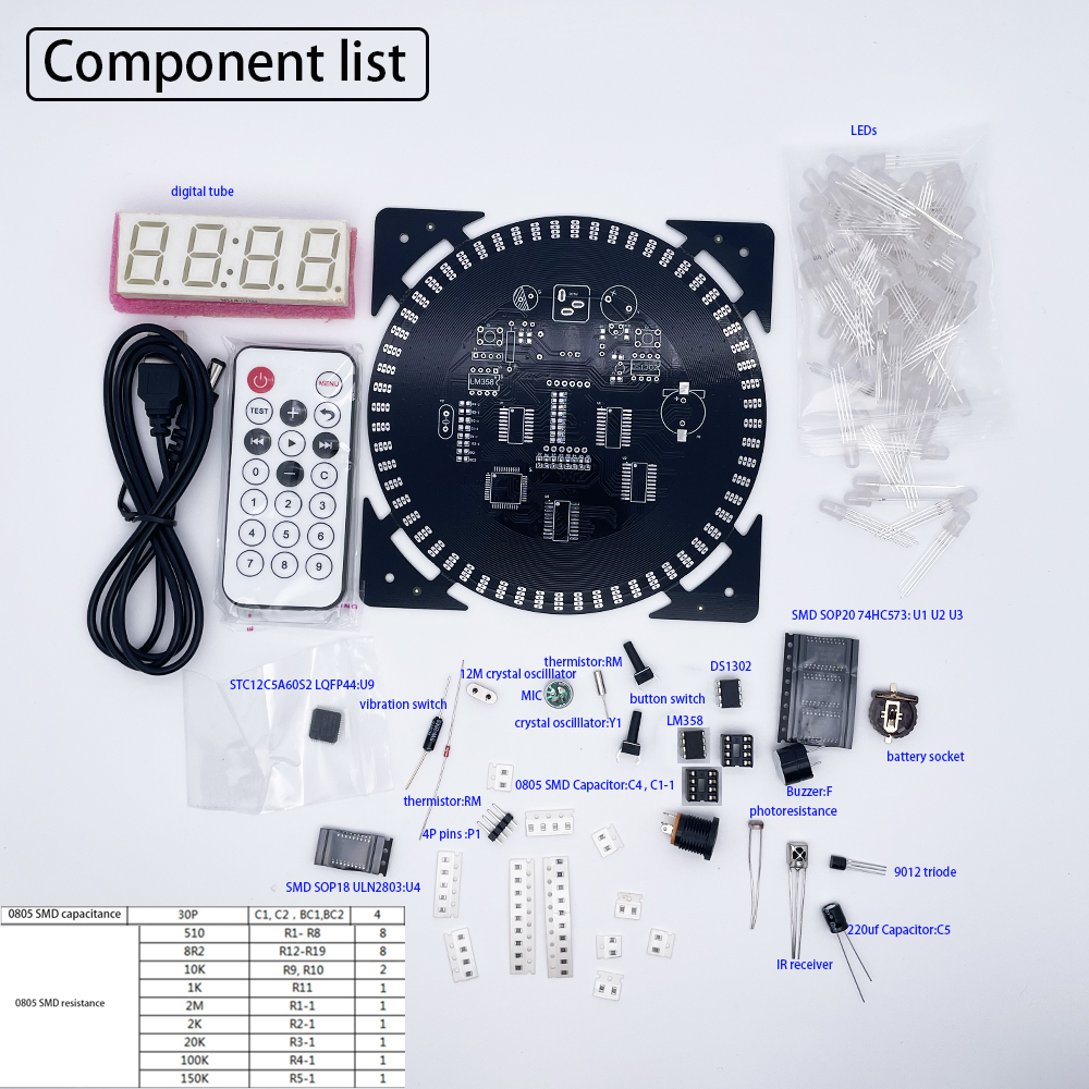 DIY electronic clock kit 14.5* - огляд і ціна Diy Electronics Projects For Adults