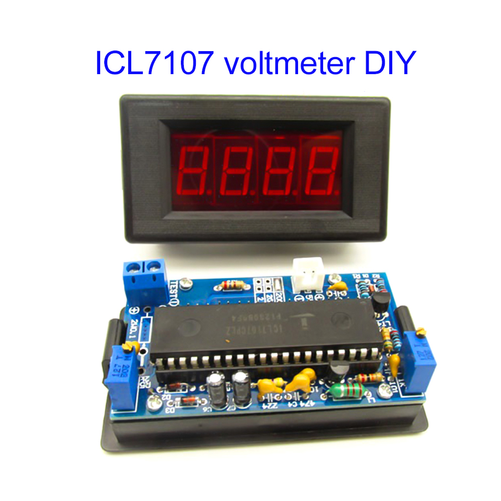 ICL7107 Voltmeter DIY Kit Part - огляд і ціна Diy Home Electronics Projects