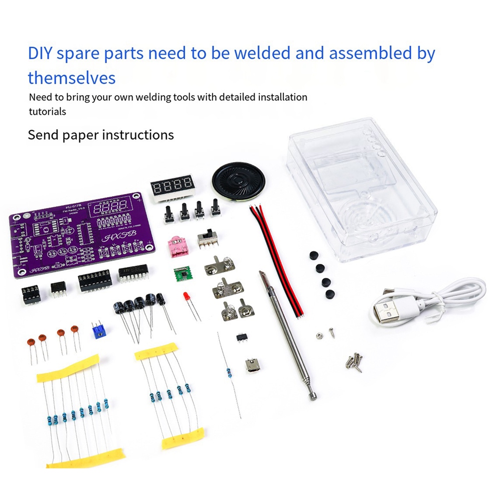 A72Z New HU-017B DIY FM Radio  - огляд і ціна Diy Electronics Project Kit