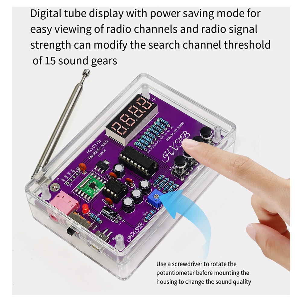 A72Z New HU-017B DIY FM Radio  - огляд і ціна Diy Electronics Project Kit