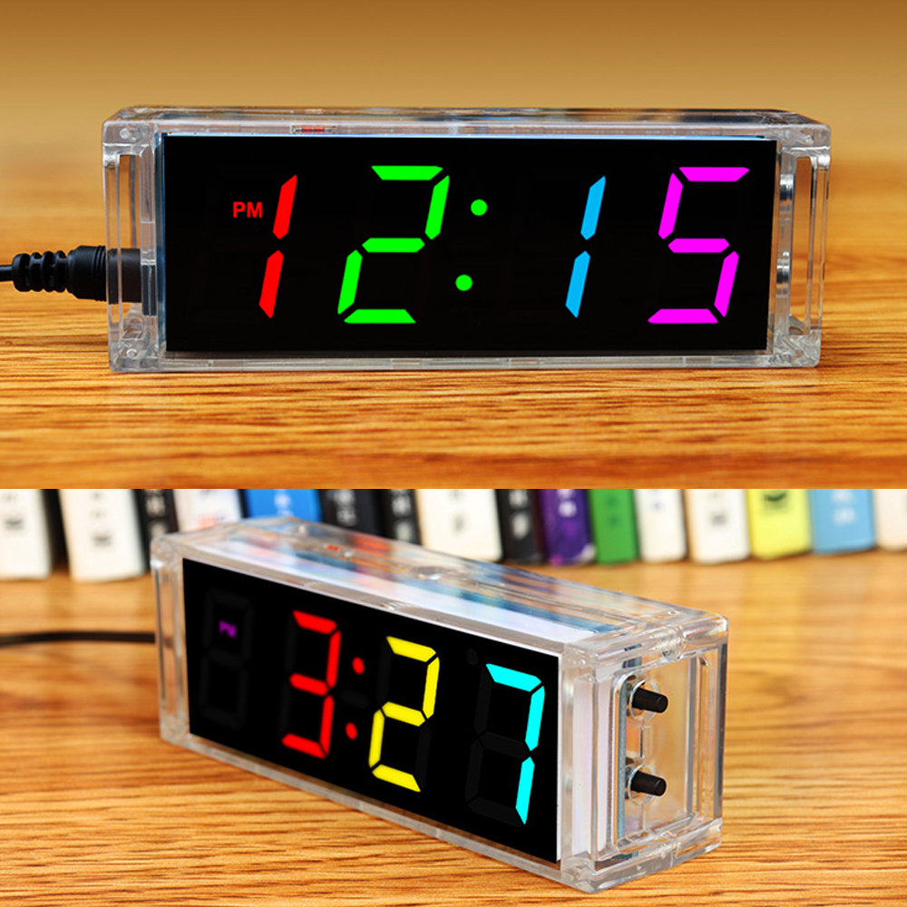 Digital Tube DIY Clock Kit Tem - огляд і ціна Diy Home Electronics Projects