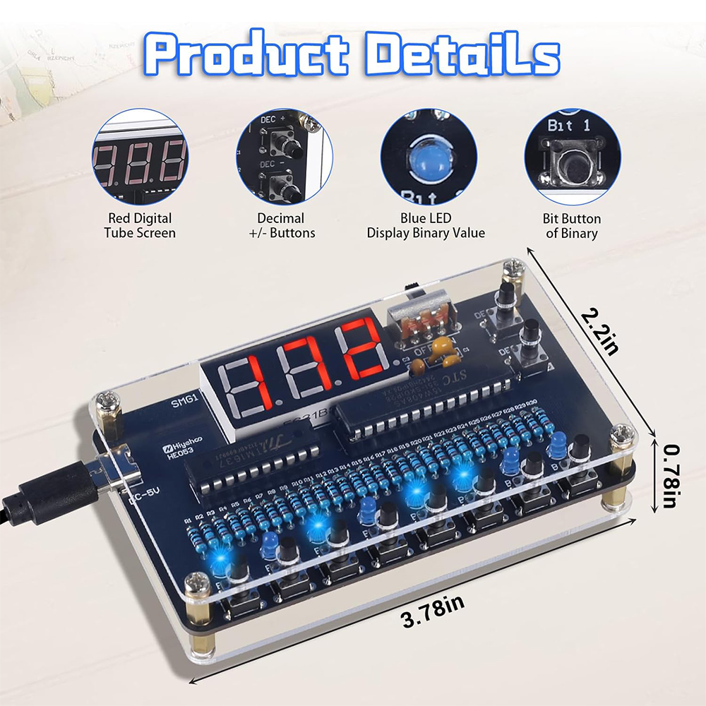 DIY Electronic Kit Binary to D - огляд і ціна Diy Electronics Projects For Adults