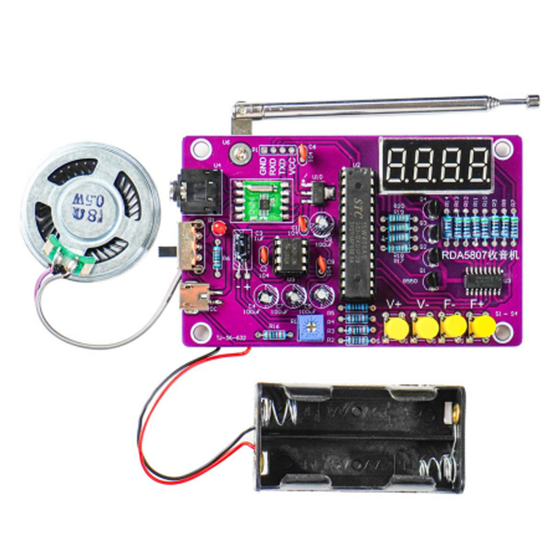 DIY FM Radio Electronic Kit 87 - огляд і ціна Diy Home Electronics Projects