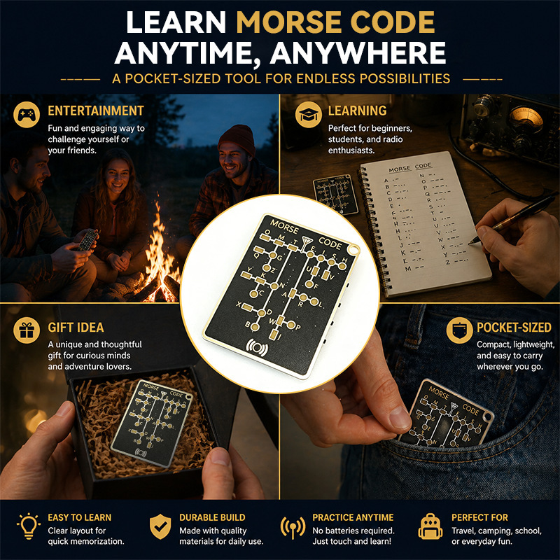 Morse Code Trainer Card Pro Le - огляд і ціна Diy Electronics Projects For Adults