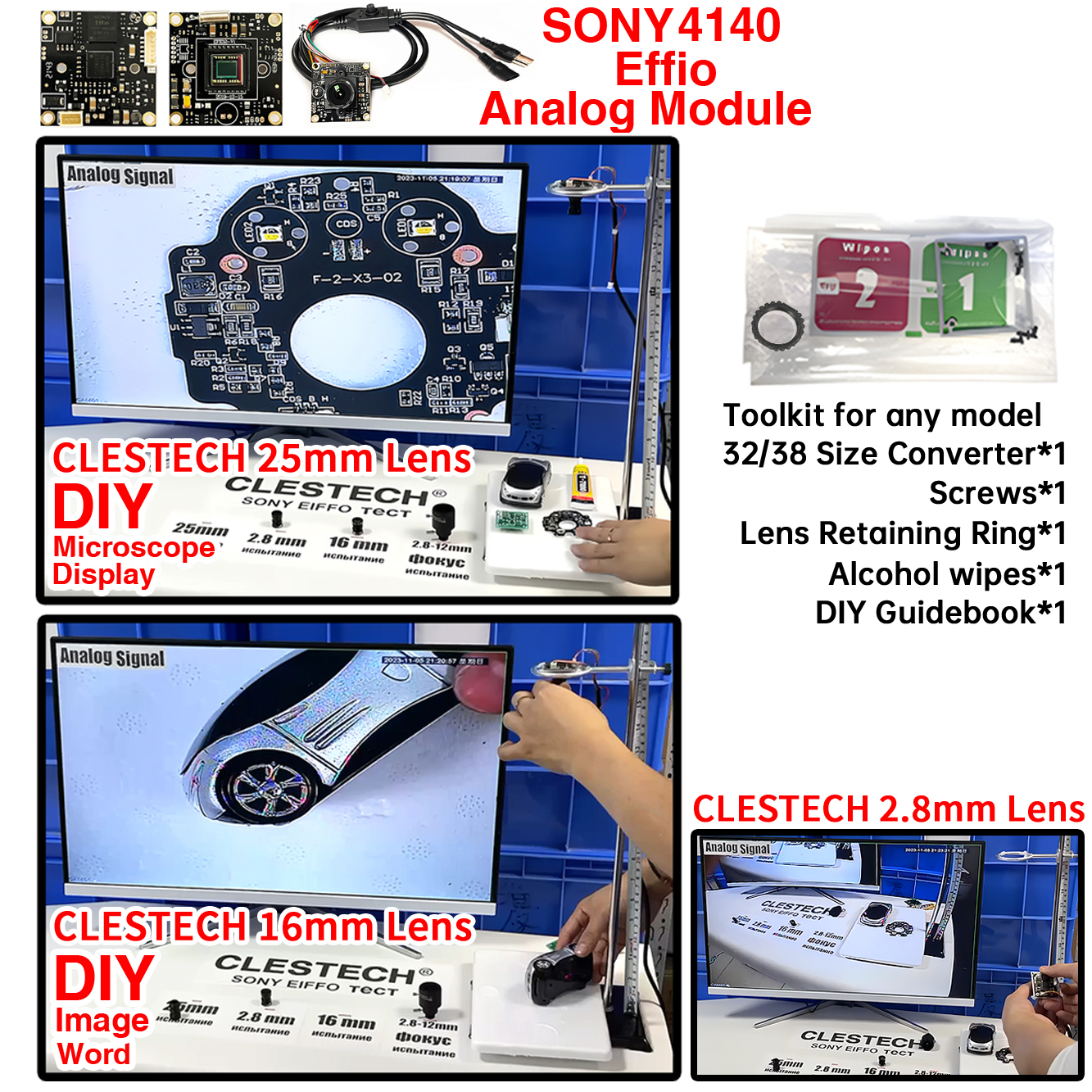 Electronic Amplifier 16mm 25mm - огляд і ціна Diy Electronics Microscope