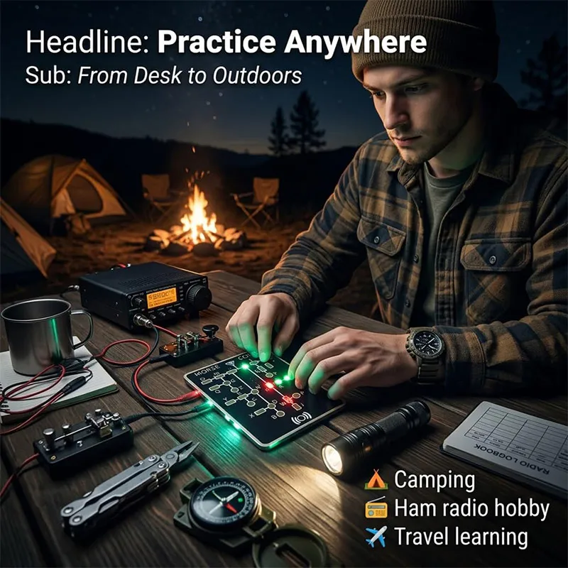 Morse Code Trainer Card Pro Le - огляд і ціна Diy Electronics Projects For Adults