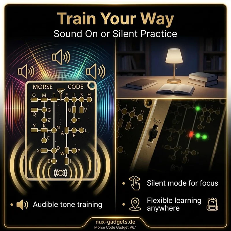 Morse Code Trainer Card Pro Le - огляд і ціна Diy Electronics Projects For Adults