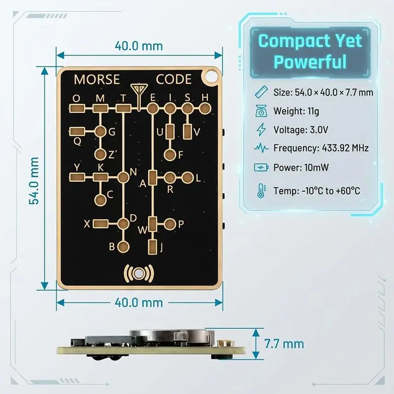 Morse Code Trainer Card Pro Le - огляд і ціна Diy Electronics Projects For Adults