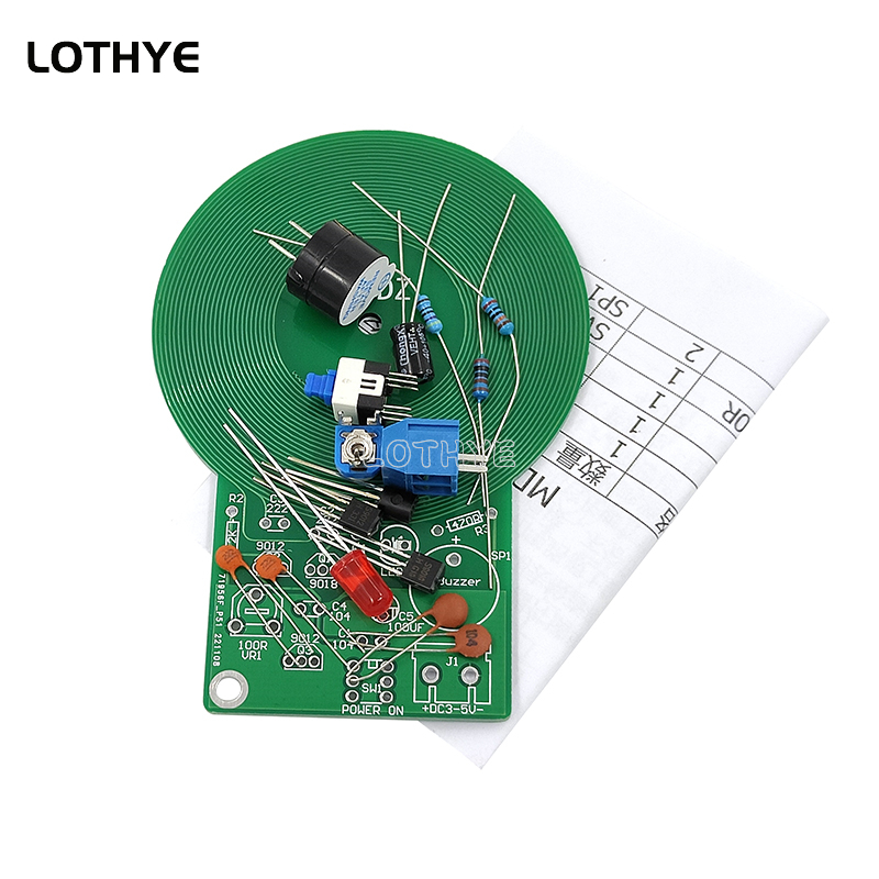 DC 3V-5V Metal Detector Kit DI - огляд і ціна Diy Home Electronics Projects