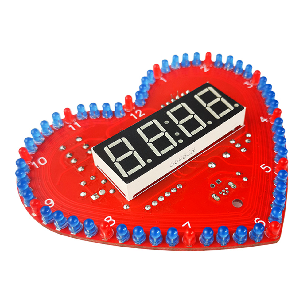 DIY Kits Heart Shaped 4-Digit  - огляд і ціна Diy Electronics Project Kit