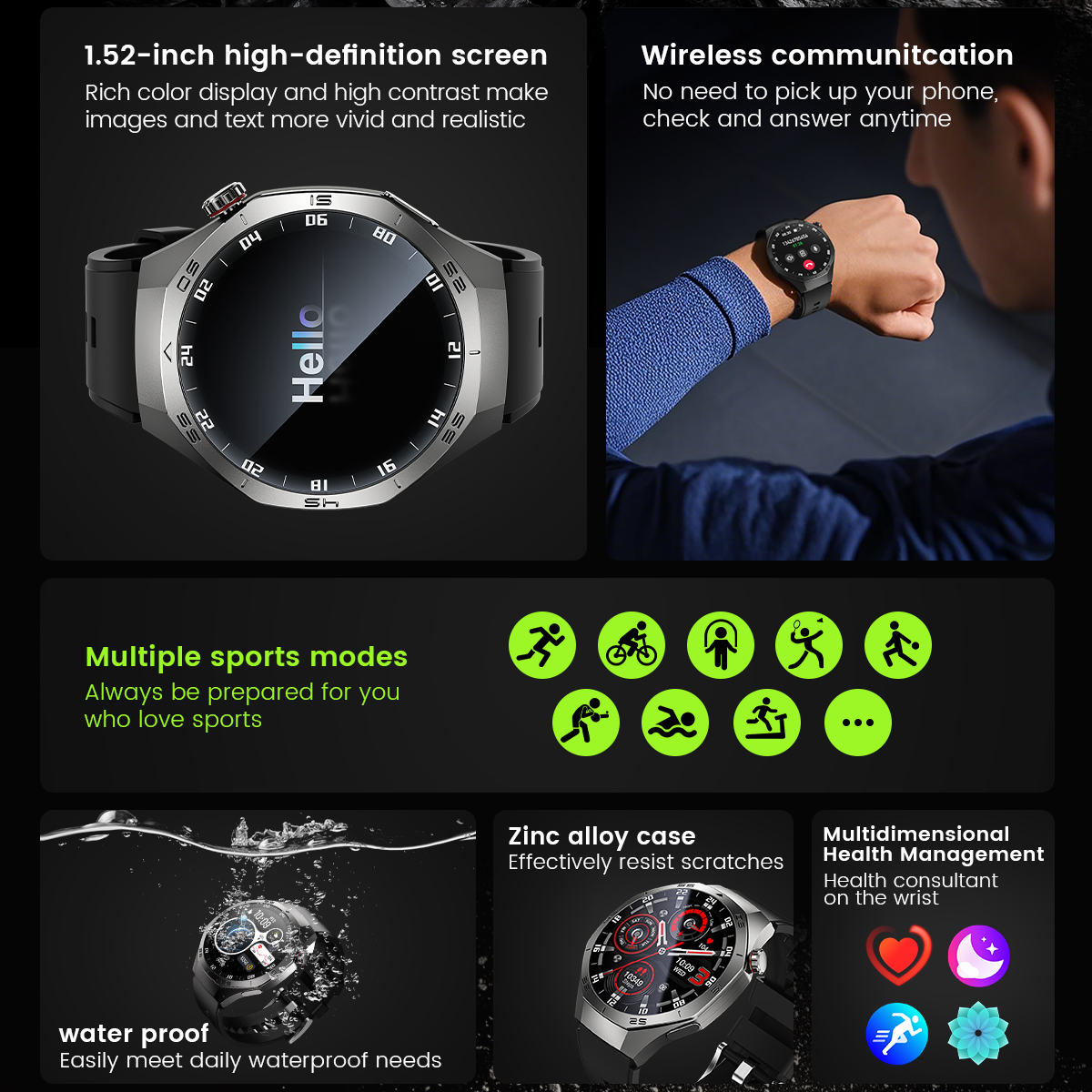 Round GPS Smart Watch Waterpro - огляд і ціна Diy Wearable Electronics