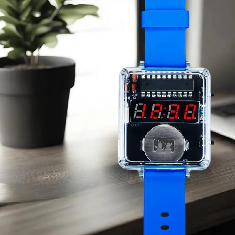 1Set DIY Electronic Watch Kit  - огляд і ціна Diy Home Electronics Projects