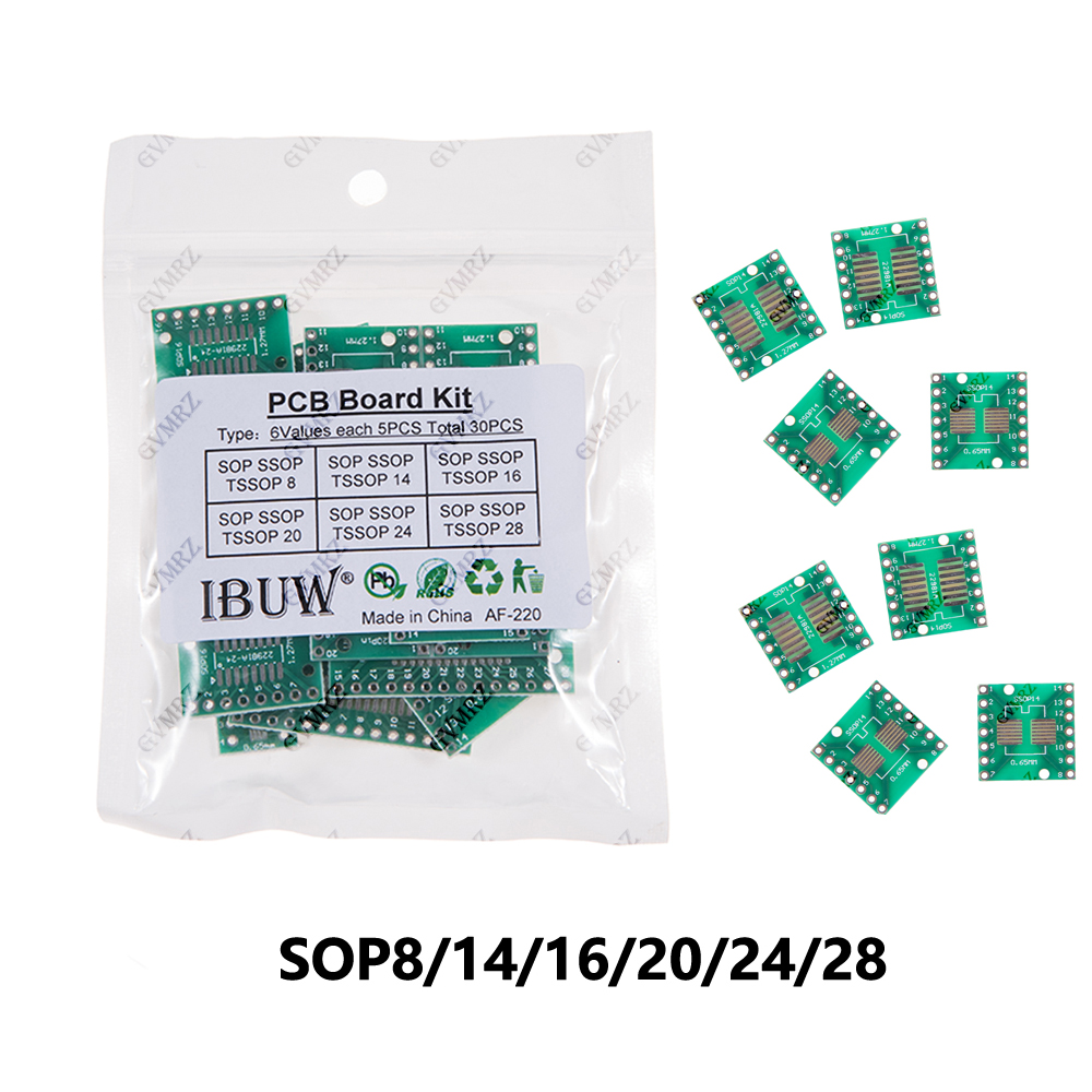 30PCS 6Values SOP SSOP TSSOP P - огляд і ціна Diy Home Electronics Projects