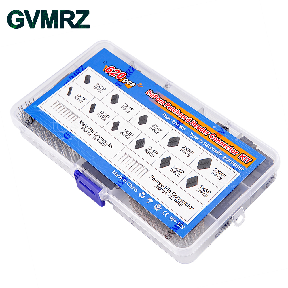620PCS DuPont Header Connector - огляд і ціна Diy Home Electronics Projects