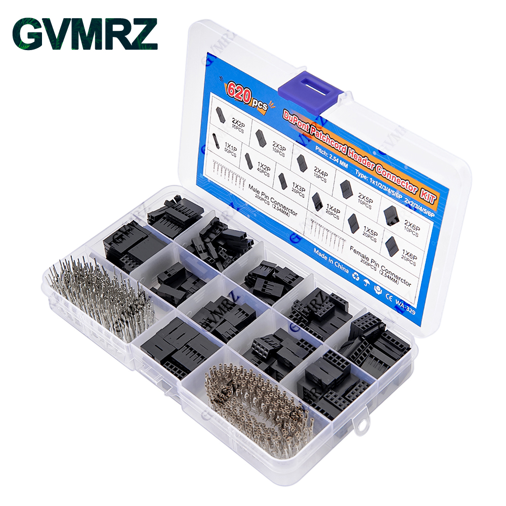 620PCS DuPont Header Connector - огляд і ціна Diy Home Electronics Projects