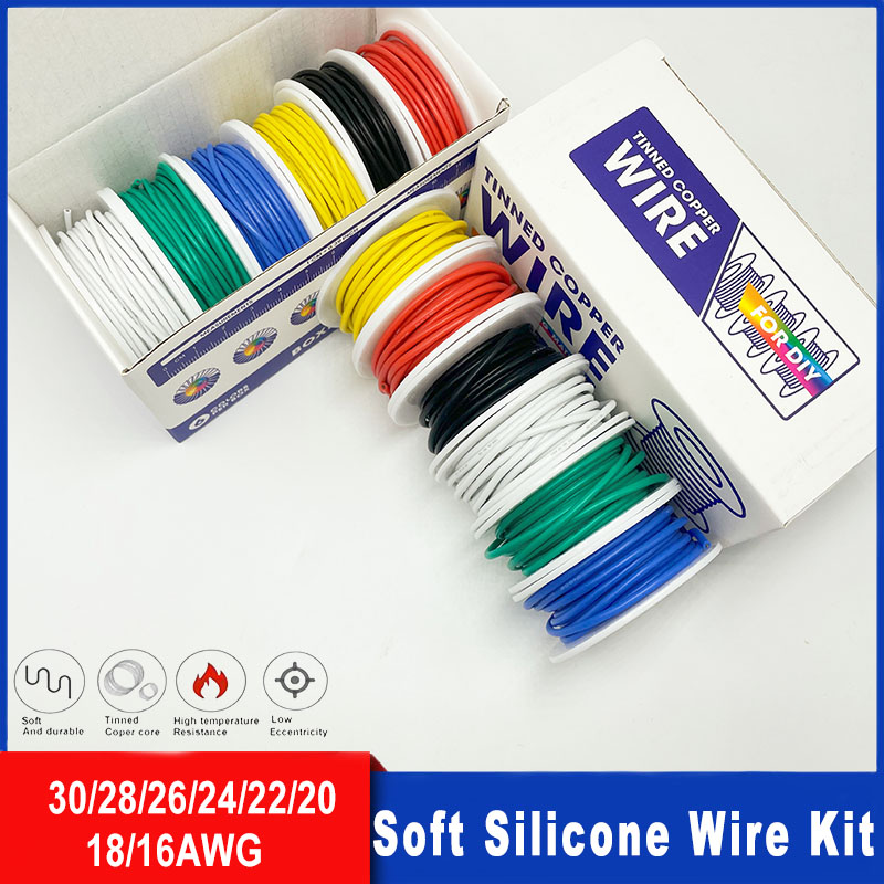 Soft Silicone Wire Kit 16awg 1 - огляд і ціна Diy Home Electronics Projects