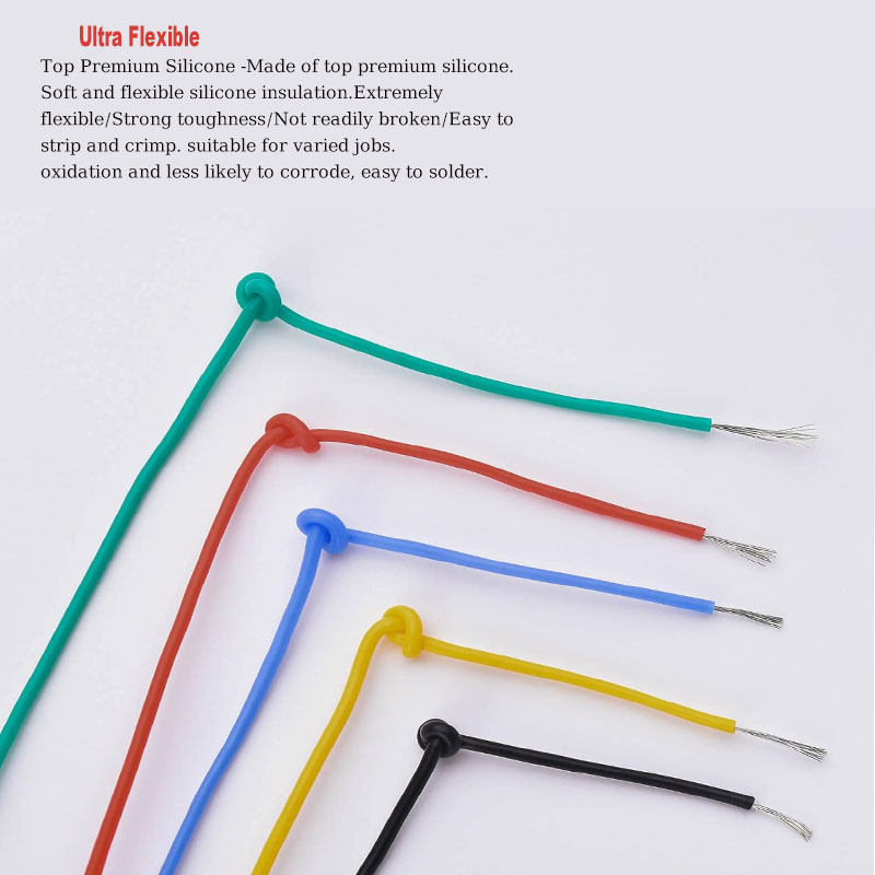 Soft Silicone Wire Kit 16awg 1 - огляд і ціна Diy Home Electronics Projects