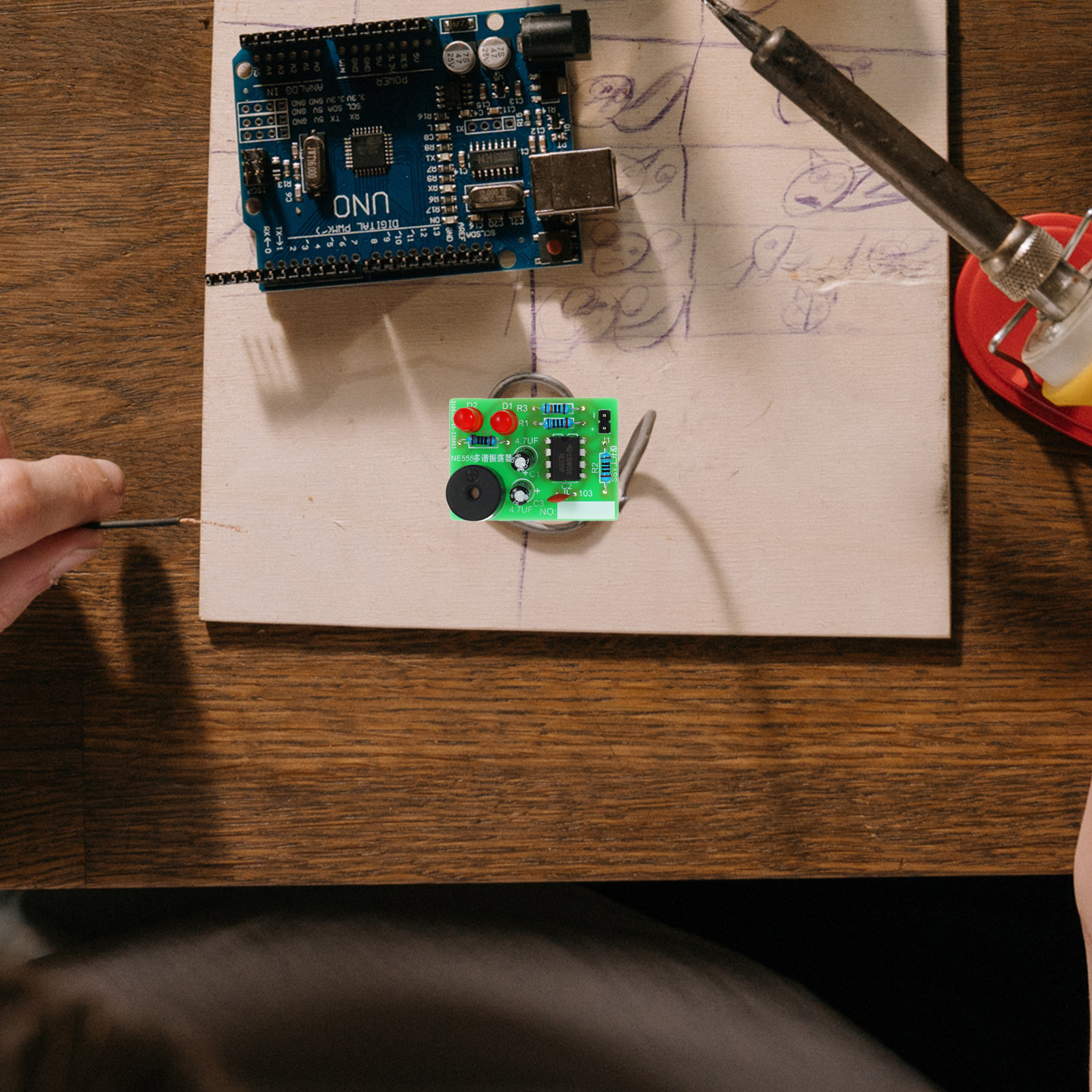 5Set Soldering Practice Kit fo - огляд і ціна Diy Electronics Project Kit