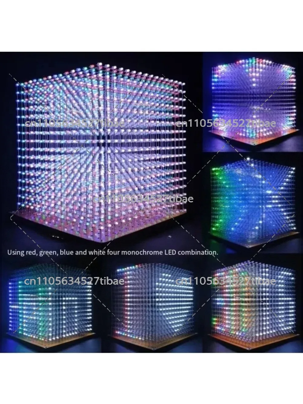 3D16mini Light Cube Kit 16x16x - огляд і ціна Diy Electronics Project Kit