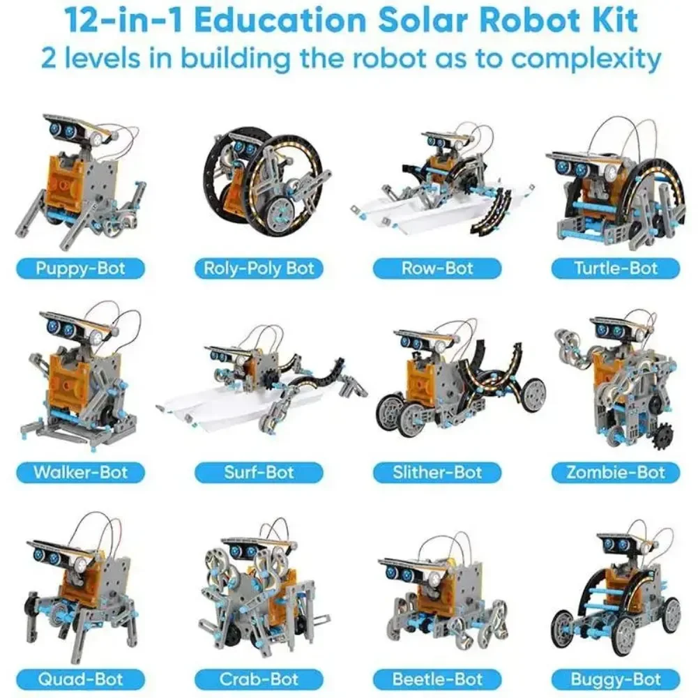 13 in 1 Solar Powered Robot Sc - огляд і ціна Diy Home Electronics Projects
