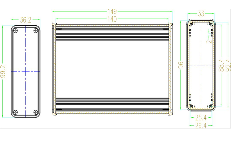 Aluminium box housing case for - огляд і ціна Diy Enclosure For Electronics